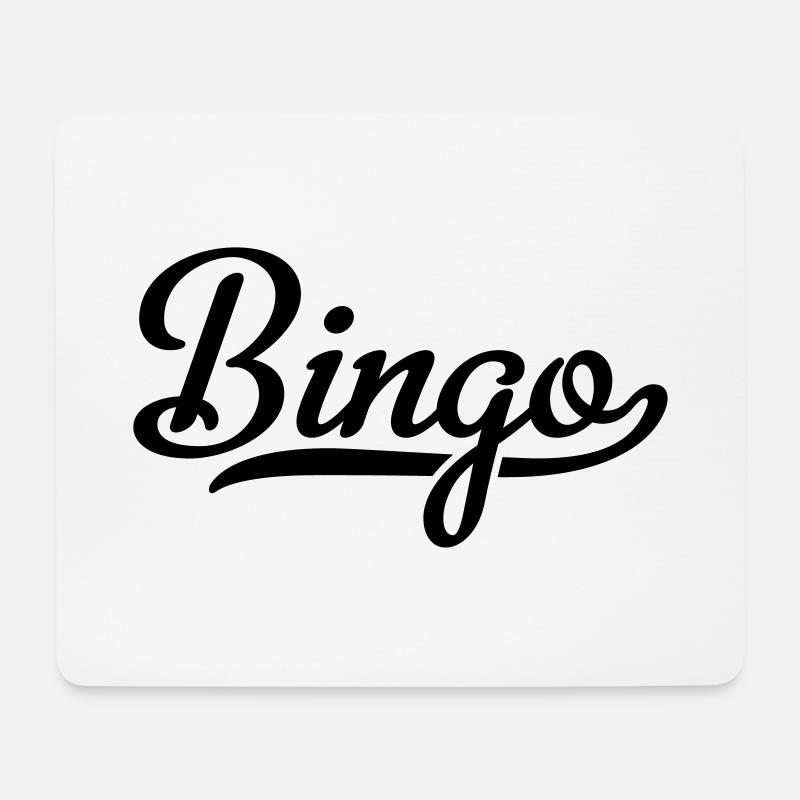 BINGO - Mousepad (Querformat) - Weiß
