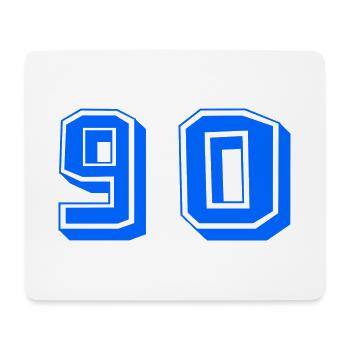 90. 90 ANS. 90e ANNIVERSAIRE. ANNIVERSAIRE 90 ANS. - Tapis de souris (format paysage) - blanc - Devant