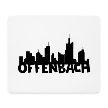 Offenbach Skyline - Mousepad (Querformat) - Weiß - Vorne