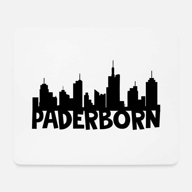 Paderborn Skyline - Mousepad (Querformat) - Weiß