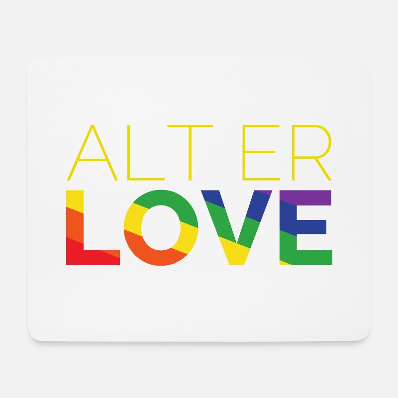 Alt er Love | SKAM | LGBT | Pride - Mousepad (Querformat) - Weiß