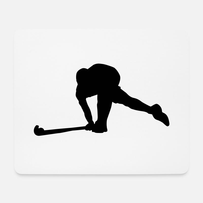 Feldhockey - Mousepad (Querformat) - Weiß