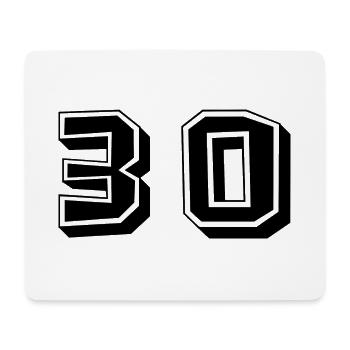 30. 30 YEARS. 30th ANNIVERSARY. 30 YEARS ANNIVERSARY. - Mouse Pad (horizontal) - white - Front