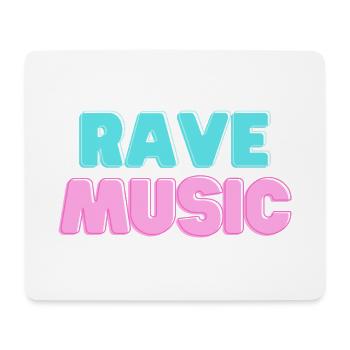 Rave Music Neon 3D - Mouse Pad (horizontal) - white - Front