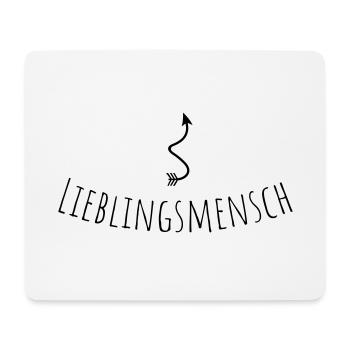 Lieblingsmensch - Mousepad (Querformat) - Weiß - Vorne