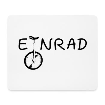 Einrad Sport - Mousepad (Querformat) - Weiß - Vorne