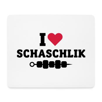 I Love Shashlik - Schaschlyk meat skewers Russian - Mouse Pad (horizontal) - white - Front