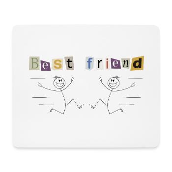 BEST FRIEND one - Mouse Pad (horizontal) - white - Front
