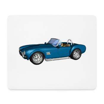 Sportwagen, Rennwagen, Classic Car, cabriolette - Mousepad (Querformat) - Weiß - Vorne