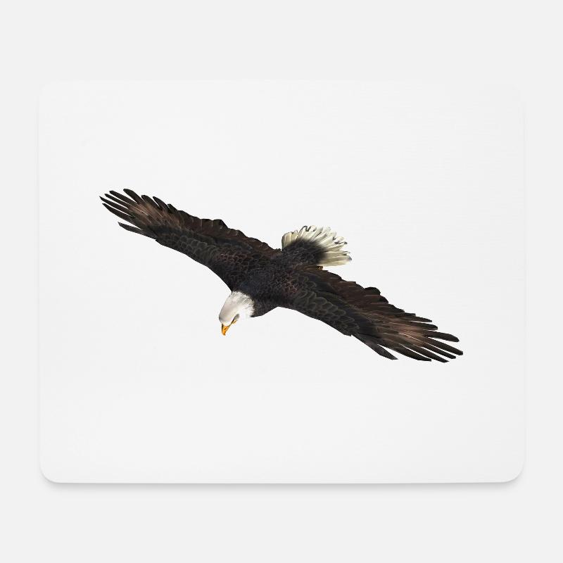White-tailed Eagle - Mouse Pad (horizontal) - white