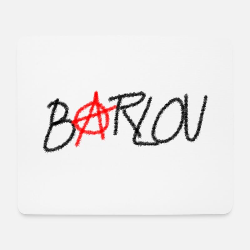 Barlou - Mousepad (Querformat) - Weiß