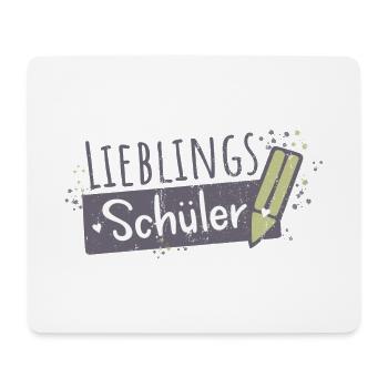 Lieblingsschüler Schule Lehrer Sprüche Geschenk - Mousepad (Querformat) - Weiß - Vorne