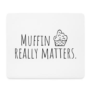 muffin - Tapis de souris (format paysage) - blanc - Devant