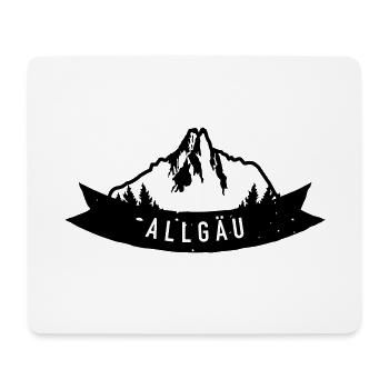 Allgäu Design mit Höfats als Geschenkidee - Mousepad (Querformat) - Weiß - Vorne