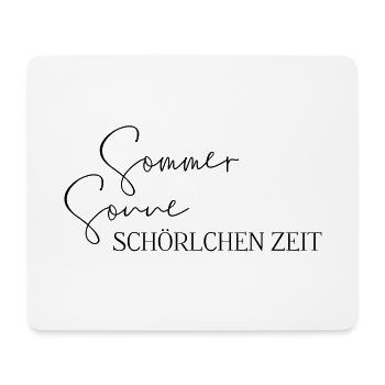 Sommer Sonne Schörlchen-Zeit – Weinschorle trinken - Mousepad (Querformat) - Weiß - Vorne