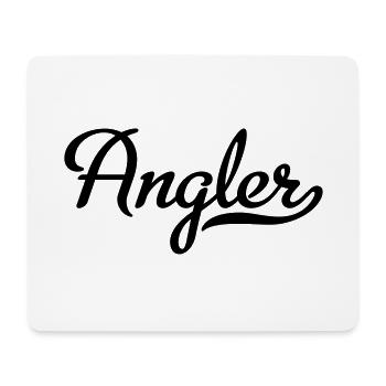 Angler - Mousepad (Querformat) - Weiß - Vorne