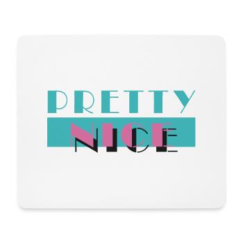 pretty nice - miami vice (sw) - Mousepad (Querformat) - Weiß - Vorne