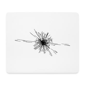 Explosion d’étoiles vectorielles Nova - Tapis de souris (format paysage) - blanc - Devant