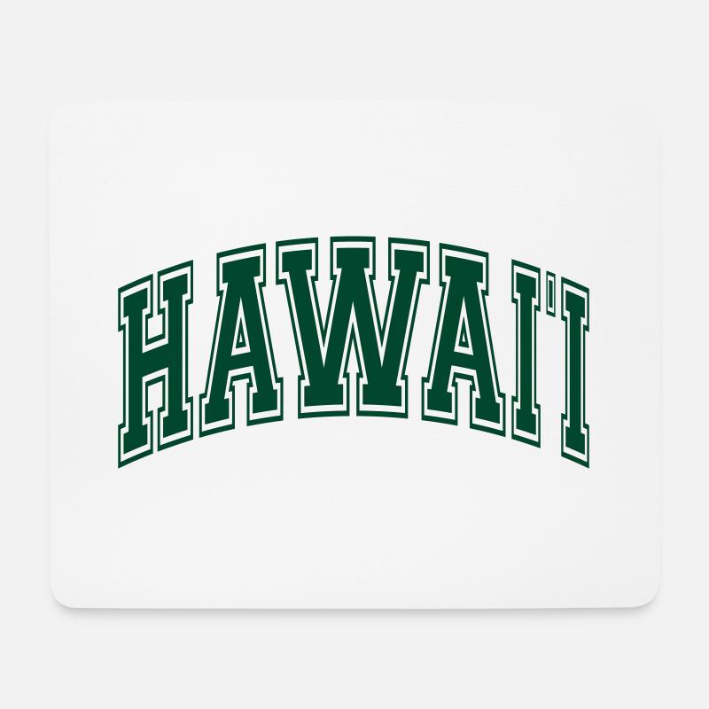 Hawaii - Mousepad (Querformat) - Weiß