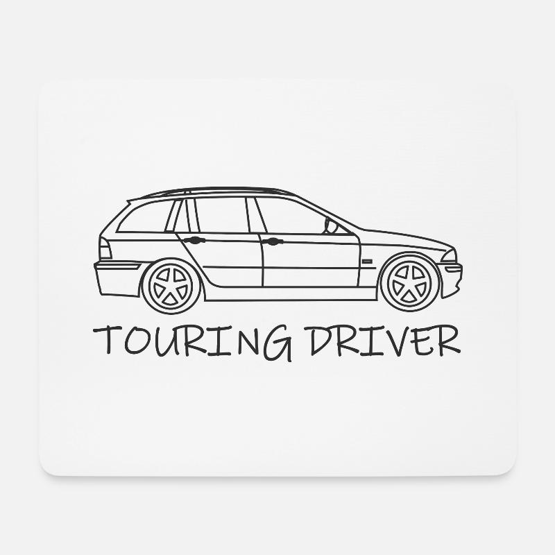 E46 Touring Driver Gift - Mouse Pad (horizontal) - white