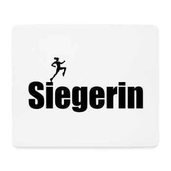 Siegerin – Gewinnerin Erste Champion - Mousepad (Querformat) - Weiß - Vorne