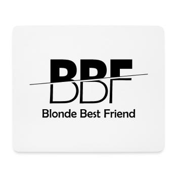 BBF - Blonde Beste Freundin Geschenk - Mousepad (Querformat) - Weiß - Vorne