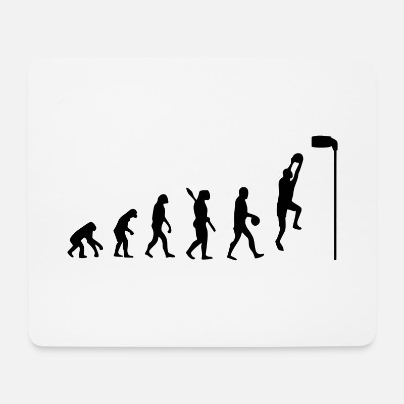 Evolution Korfball - Mousepad (Querformat) - Weiß