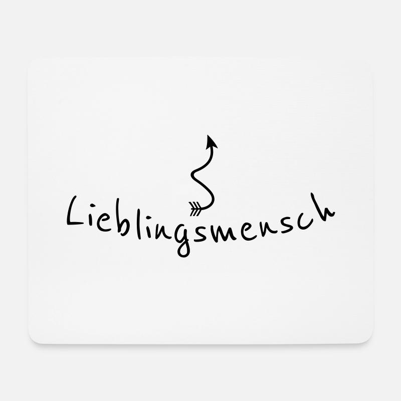 Lieblingsmensch - Mousepad (Querformat) - Weiß