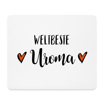 Weltbeste Uroma Uromi Urgroßmutter Geschenk - Mousepad (Querformat) - Weiß - Vorne