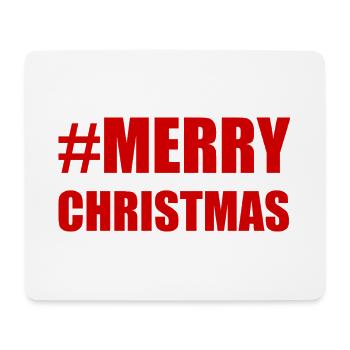 WEIHNACHTEN. FROHE WEIHNACHTEN. FROHE WEIHNACHTEN. WEIHNACHTSMANN - Mousepad (Querformat) - Weiß - Vorne