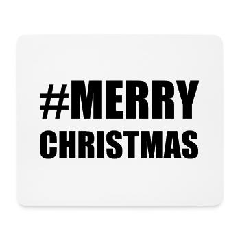 WEIHNACHTEN. FROHE WEIHNACHTEN. FROHE WEIHNACHTEN. WEIHNACHTSMANN - Mousepad (Querformat) - Weiß - Vorne