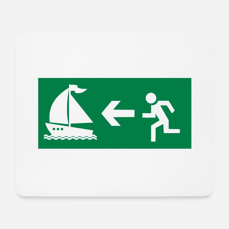 Segeln - Mousepad (Querformat) - Weiß