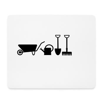 moregardeningicons - Tapis de souris (format paysage) - blanc - Devant