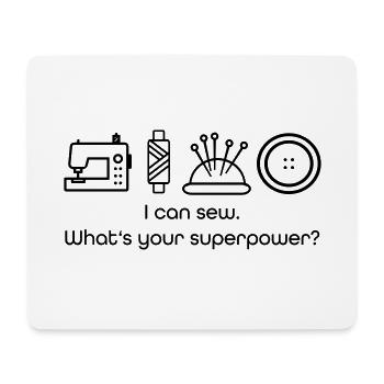 sew - Mouse Pad (horizontal) - white - Front