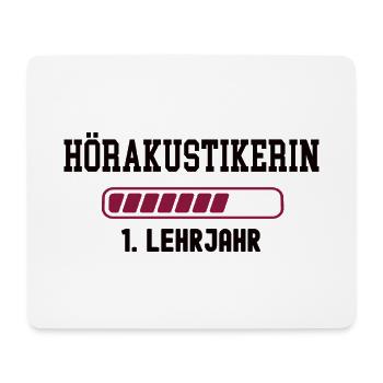 Apprenticeship as a hearing aid acoustician 1st year of training as a hearing aid acoustician - Mouse Pad (horizontal) - white - Front