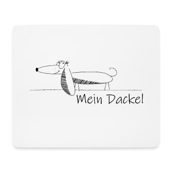 Mein Dackel - Mousepad (Querformat) - Weiß - Vorne