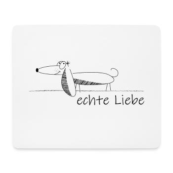 Teckels - Tapis de souris (format paysage) - blanc - Devant