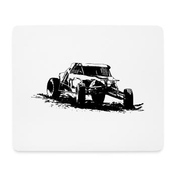 Autocross - Buggy - 4x4 - Offroad - Mouse Pad (horizontal) - white - Front
