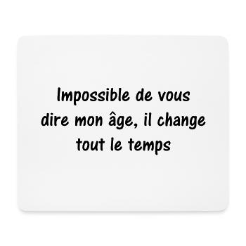 citation humour - alphonse allais - Tapis de souris (format paysage) - blanc - Devant