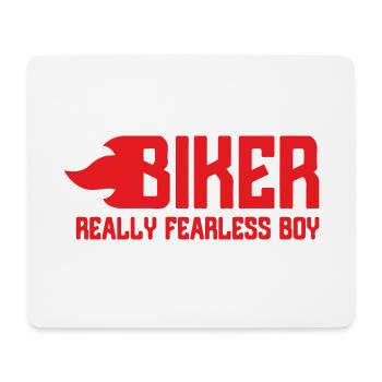 Biker - Mousepad (Querformat) - Weiß - Vorne