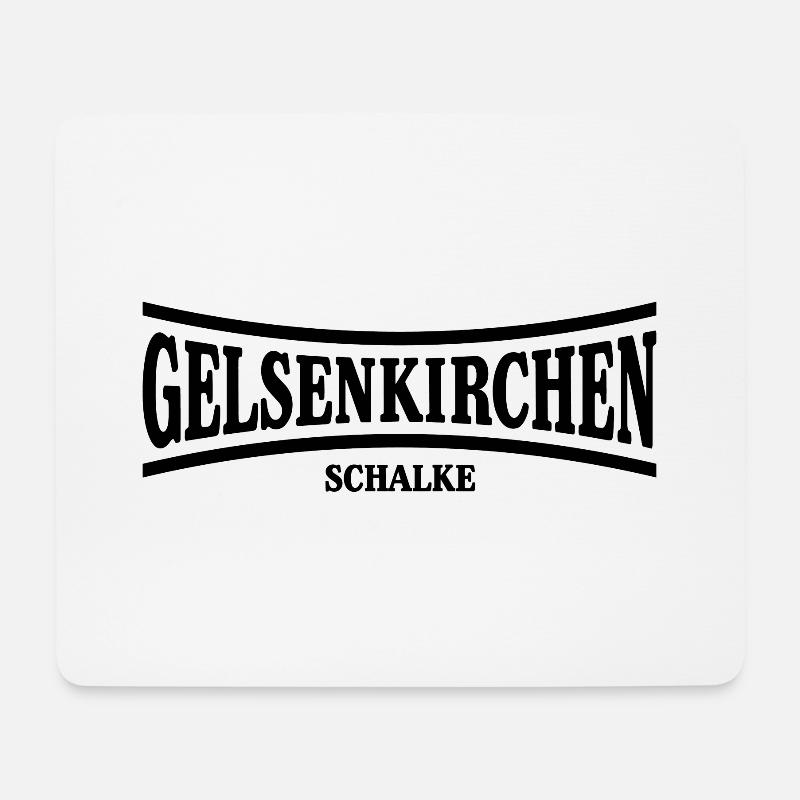 Gelsenkirchen Schalke - Mousepad (Querformat) - Weiß