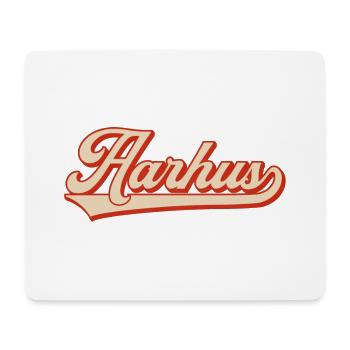 Aarhus Retro Look – Denmark Lettering - Mouse Pad (horizontal) - white - Front