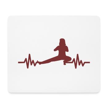 Heartbeat Gymnastics - Meditation Gymnastics Yoga - Mouse Pad (horizontal) - white - Front