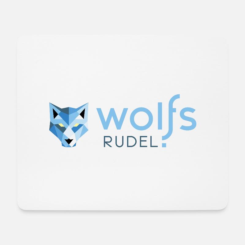 wolfsrudel - Mousepad (Querformat) - Weiß
