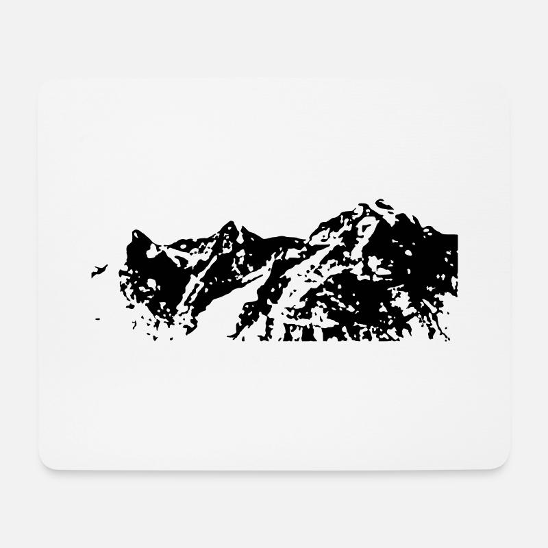 Eiger - Mousepad (Querformat) - Weiß