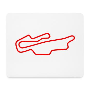 Mugello Circuit - Customize mit Ihrem eigenen Text - Mousepad (Querformat) - Weiß - Vorne
