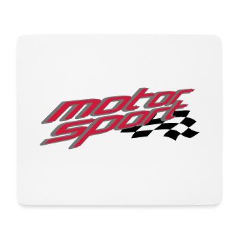 Course automobile - Tapis de souris (format paysage) - blanc - Devant