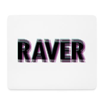 Raver - Mousepad (Querformat) - Weiß - Vorne