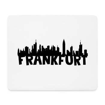 toits de Francfort - Tapis de souris (format paysage) - blanc - Devant
