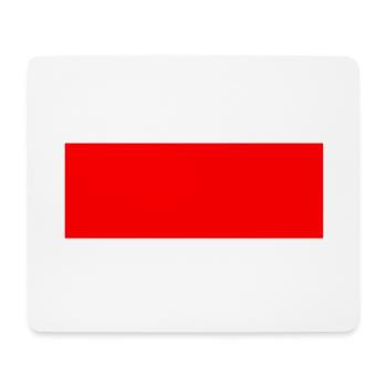 Red bar - Mouse Pad (horizontal) - white - Front